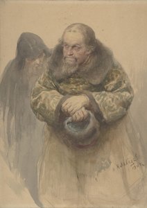 İki Rus Adam, 1904. by Klavdi Vasilevich Lebedev