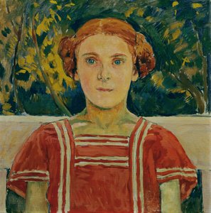 Elisabeth Steindl, sanatçının yeğeni by Koloman Moser