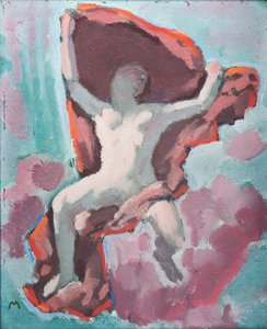 Figurenbild - Bir figürün resmi ... (tuval üzerine yağlıboya) by Koloman Moser