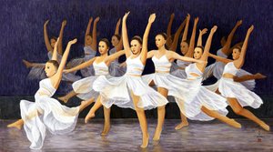 Flying Together, 2015 (Pirinç kağıdı üzerine doğu guajı)