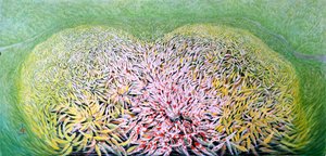 Şanlı Giriş, 2011 (pirinç kağıdına Doğu guajı) by Komi Chen