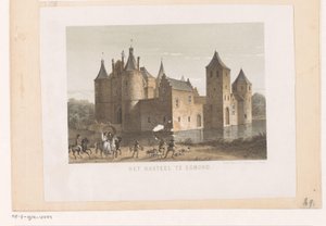 Egmond Kalesi'nin görünümü Egmond'daki kale (nesne üzerindeki başlık) by Koninklijke Nederlandse Steendrukkerij van C.W. Mieling