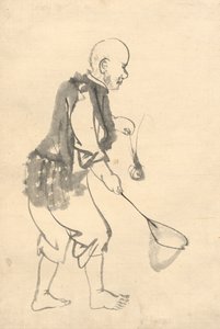 Karides Balıkçısı. by Kono Bairei