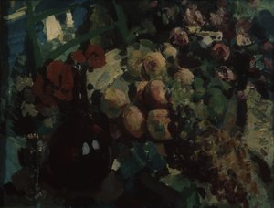 Natürmort. Asma ve meyveler, 1917 by Konstantin Alekseevich Korovin