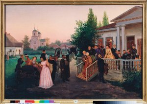 Ziyaretçilerin Ayrılışı - Konstantin Alexandrovich Trutovsky