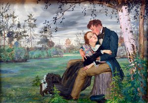 Aşıklar par Somov, Konstantin Andreevich (1869-1939) by Konstantin Andreevic Somov