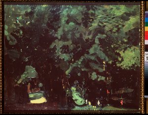 Bir park. Konstantin (Constantin) Andreyevich Somov