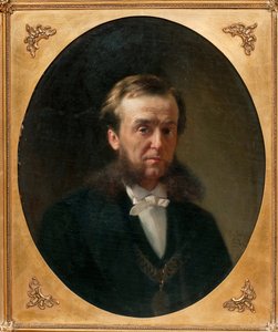 Portre du Kont Piotr Aleksandrovitch Valouiev (Pyotr Aleksandrovich Valuev) (1815-1890) - Peinture de Konstantin Yegorovich Makovsky (Constantin Makovsky) (1839-1915), huile sur karton by Konstantin Egorovich Makovsky