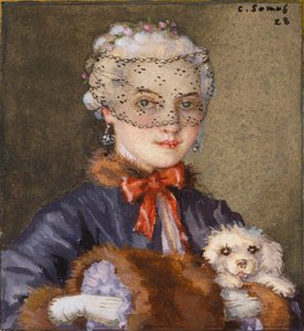 Köpekli Kadın, 1928 by Konstantin Somov