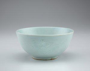 Kabartma çiçek sprey süslemeli kase, 19. yüzyıl by Korean School