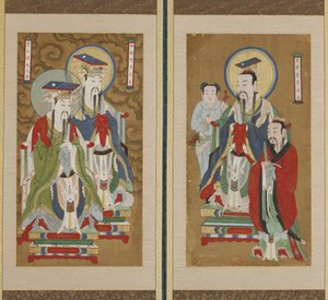 Alay Sahnesi, Choson hanedanı (kağıt ve ipek üzerine renkli)