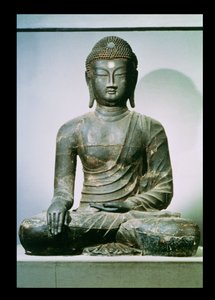Chungung-ni'den Oturan Sakyamuni Buddha (demir) by Korean School