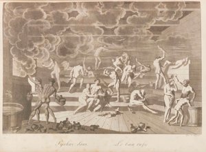 Bir Rus hamamı. Rusya halkları veya Charles de..., 1811-1812 tarafından görgü tanımı.