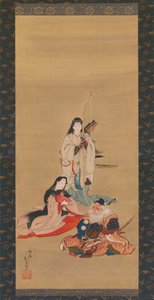 Efsanevi İmparatoriçe Jingu, 19. yüzyılın ortalarında. by Kosai Hokushin