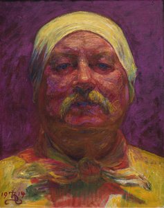 Otoportre, 1914. by Kristian Zahrtmann