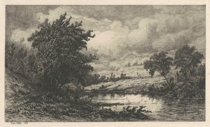 Shepang Nehri üzerinde, Connecticut by Kruseman Van Elten