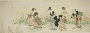 Bahar çiçekleri toplamak by Kubo Shunman