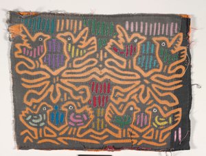 Gömlek Paneli (mola), 1950 dolayları (aplikeli pamuk) by Kuna Indian Culture