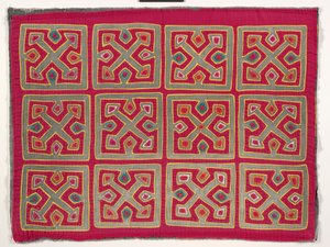 Gömlek Paneli (mola), 1950 dolayları (aplikeli pamuk) by Kuna Indian Culture