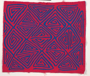 Gömlek Paneli (mola), 1950 dolayları (aplikeli pamuk) by Kuna Indian Culture