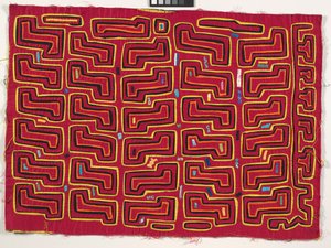 Gömlek Paneli (mola), 1950 dolayları (aplikeli pamuk) by Kuna Indian Culture