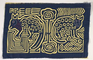 Gömlek Paneli (mola), 1950 dolayları (aplikeli pamuk) by Kuna Indian Culture