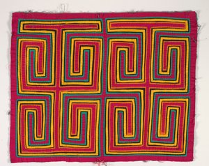 Gömlek Paneli (mola), 1950 dolayları (aplikeli pamuk) by Kuna Indian Culture