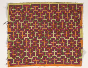 Gömlek Paneli (mola), 1950 dolayları (aplikeli pamuk) by Kuna Indian Culture