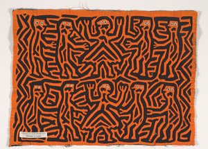 Gömlek Paneli (mola), 1950 dolayları (aplikeli pamuk) by Kuna Indian Culture