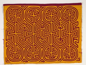 Gömlek Paneli (mola), 1950 dolayları (aplikeli pamuk) by Kuna Indian Culture