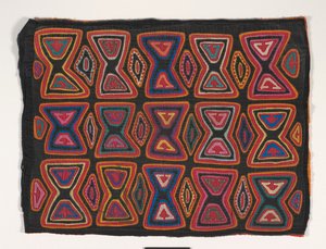 Gömlek paneli (mola) (aplikeli pamuklu) by Kuna Indian Culture
