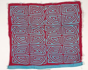 Gömlek paneli (mola) (aplikeli pamuklu) by Kuna Indian Culture