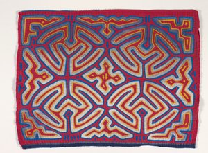 Gömlek paneli (mola) (aplikeli pamuklu) by Kuna Indian Culture