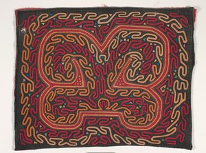 Gömlek paneli (mola) (aplikeli pamuklu) by Kuna Indian Culture