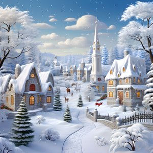 3D Karlı Noel 1