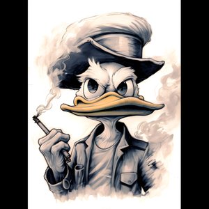 Scrooge McDuck, büyük bir esrar esrarı içiyor 2