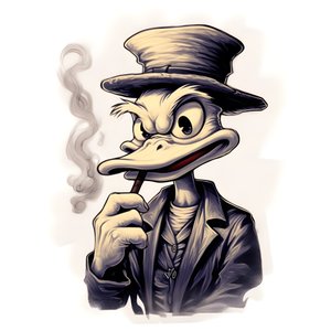 Scrooge McDuck, büyük bir esrar esrarı içiyor 4