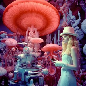 David LaChapelle 4'ün sanatsal tarzındaki Kadının Süper Çözünürlüklü Elektron Mikroskobu Çekimi