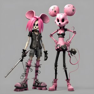 yılbaşından önceki kabus serseri pembe minnie ve mickey mouse 3