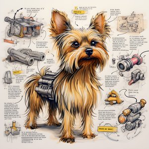 mekanik Yorkie köpeği 3 için bir açıklama