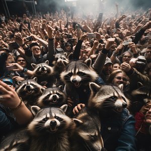 bir rock şovunda bir rakun sürüsü 2