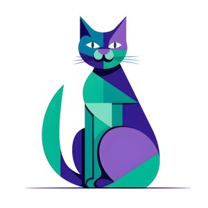 Çarpıcı bir kontrast oluşturmak için gümüş kedi içeriği, modernist net çizgiler tarzında oturuyor 4