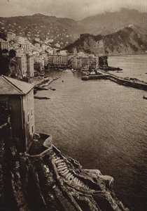 İtalya: Camogli, Riviera (s/b fotoğraf) by Kurt Hielscher