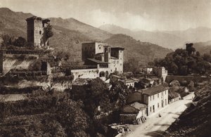 İtalya: Castello Verrucola, Fivizzano (s/b fotoğraf) by Kurt Hielscher