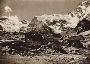 İtalya: Monte Rosa (s/b fotoğraf) by Kurt Hielscher