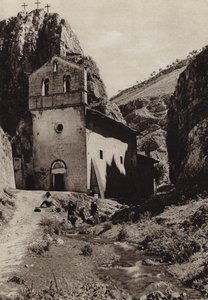 İtalya: Val di Rajale, Abruzzi (s / b fotoğraf) by Kurt Hielscher