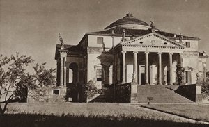 İtalya: Vicenza, Villa Rotonda (s/b fotoğraf) by Kurt Hielscher