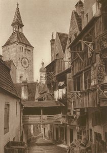Landsberg am Lech, The Hexenwinkel; Landsberg on the Lech, The "Hexenwinkel" (s/b fotoğraf) by Kurt Hielscher