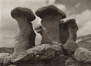 Romanya: Bucegi-Dağlarında "Babele" (s/b fotoğraf)