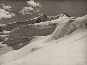 Batıdan Wildspitze (s/b fotoğraf) by Kurt Hielscher